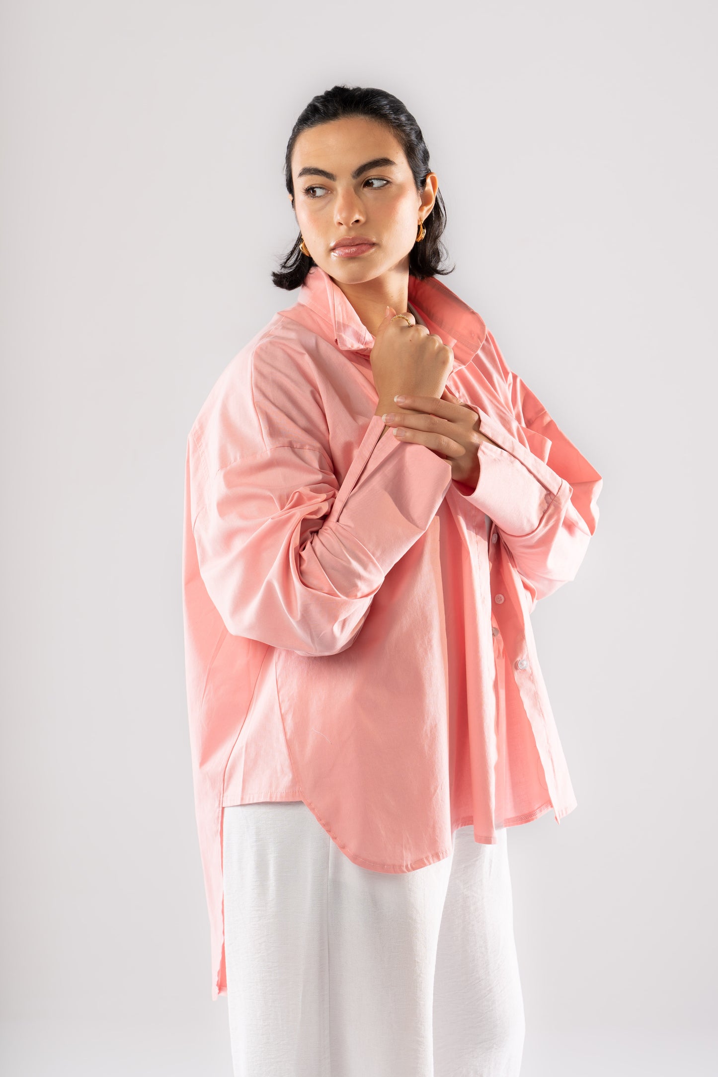 Poplin Shirt In Pink