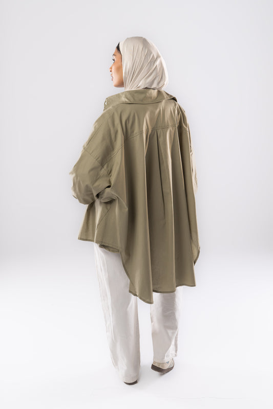 Poplin Shirt In Sage