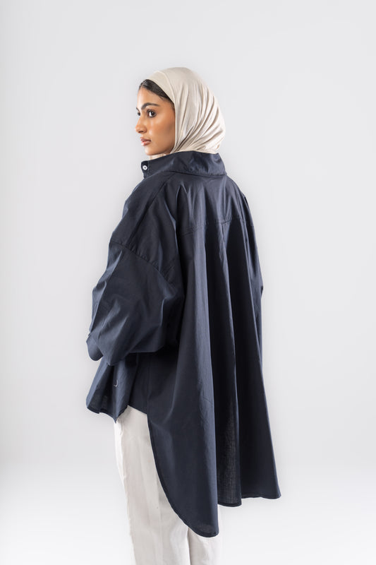 Poplin Shirt In Navy