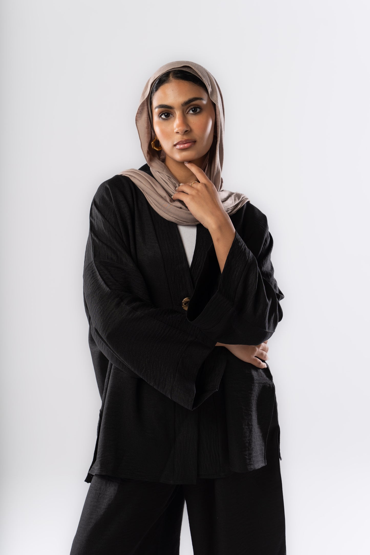 Button up set in Black