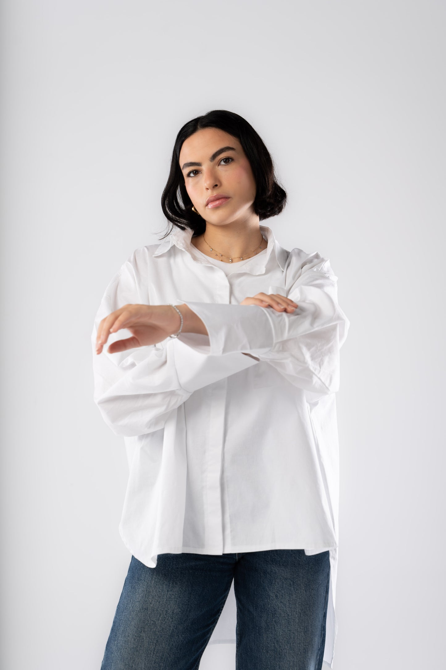 Poplin Shirt In White