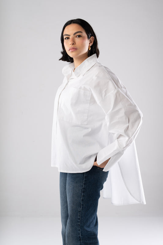 Poplin Shirt In White