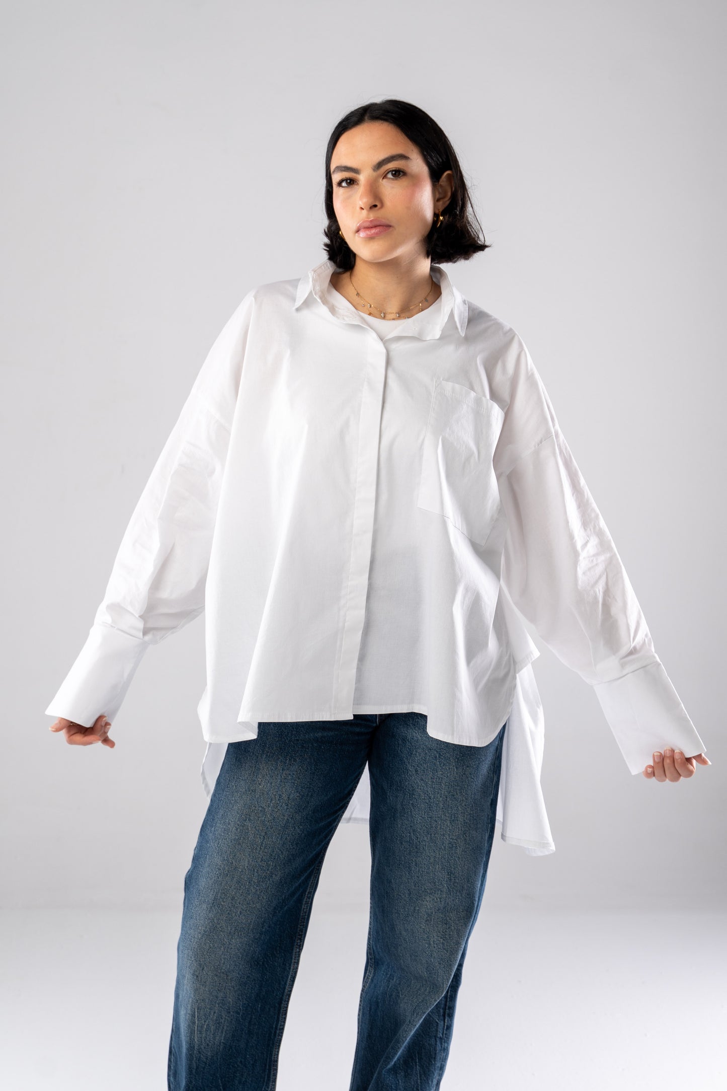 Poplin Shirt In White