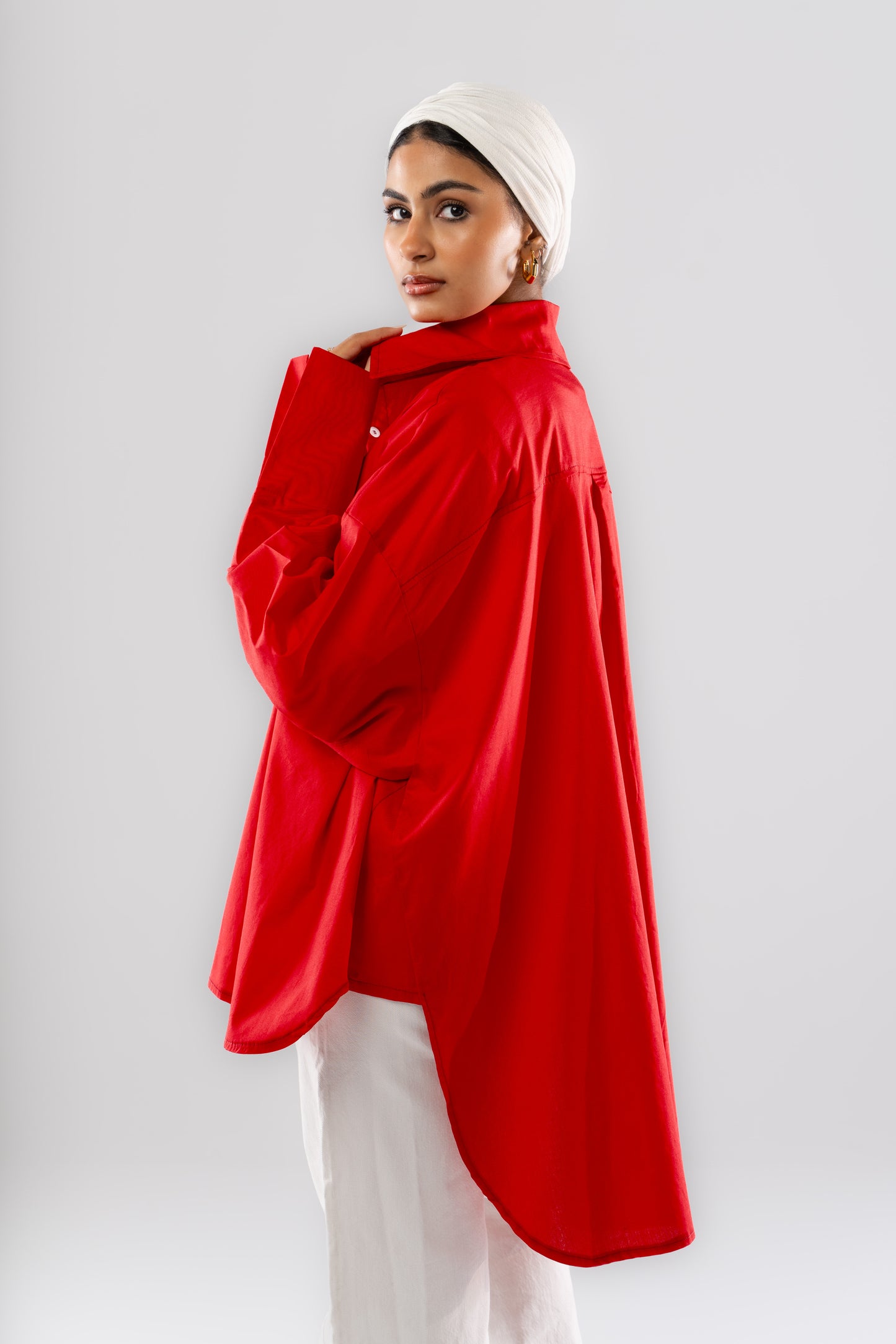 Poplin Shirt In Red