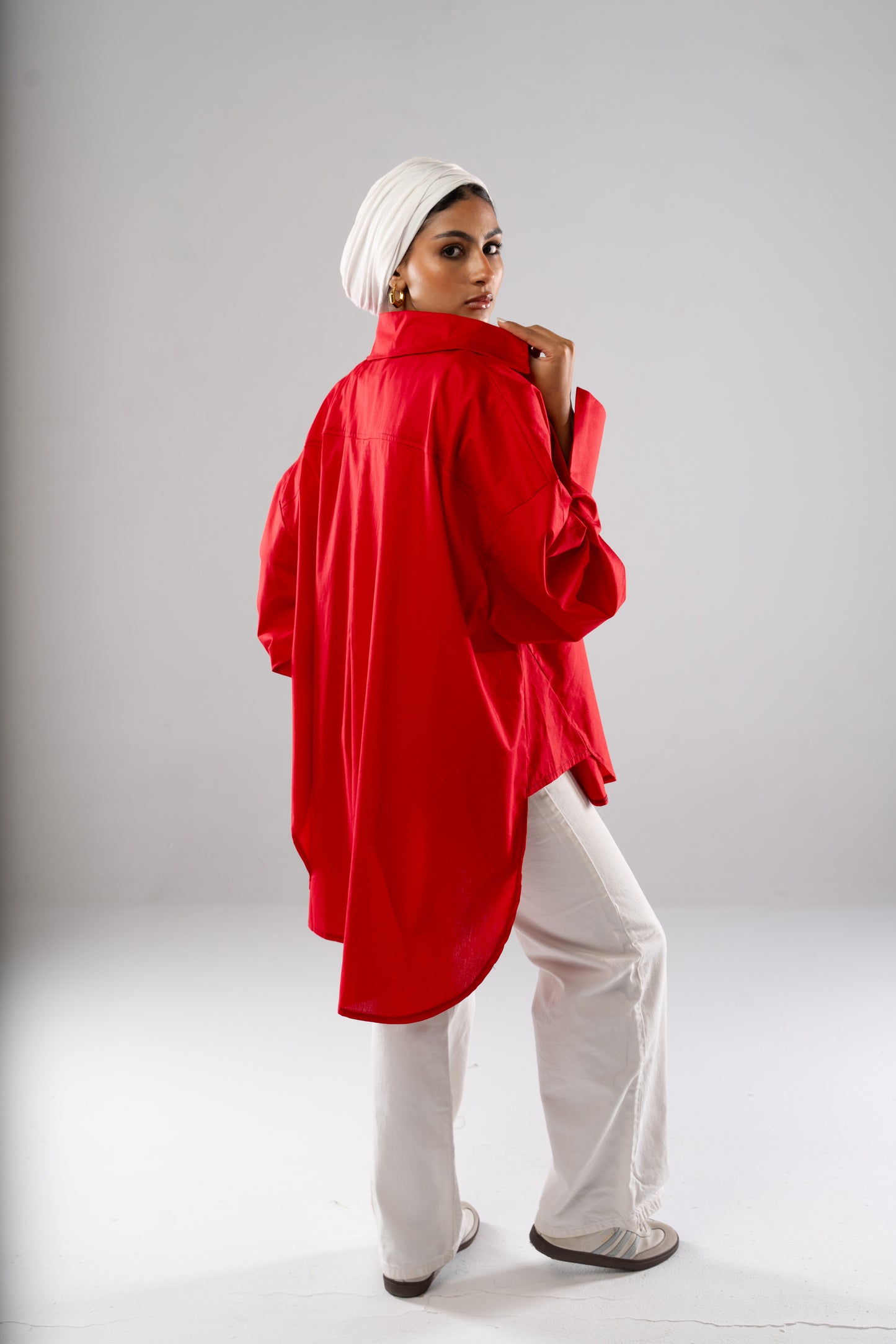 Poplin Shirt In Red
