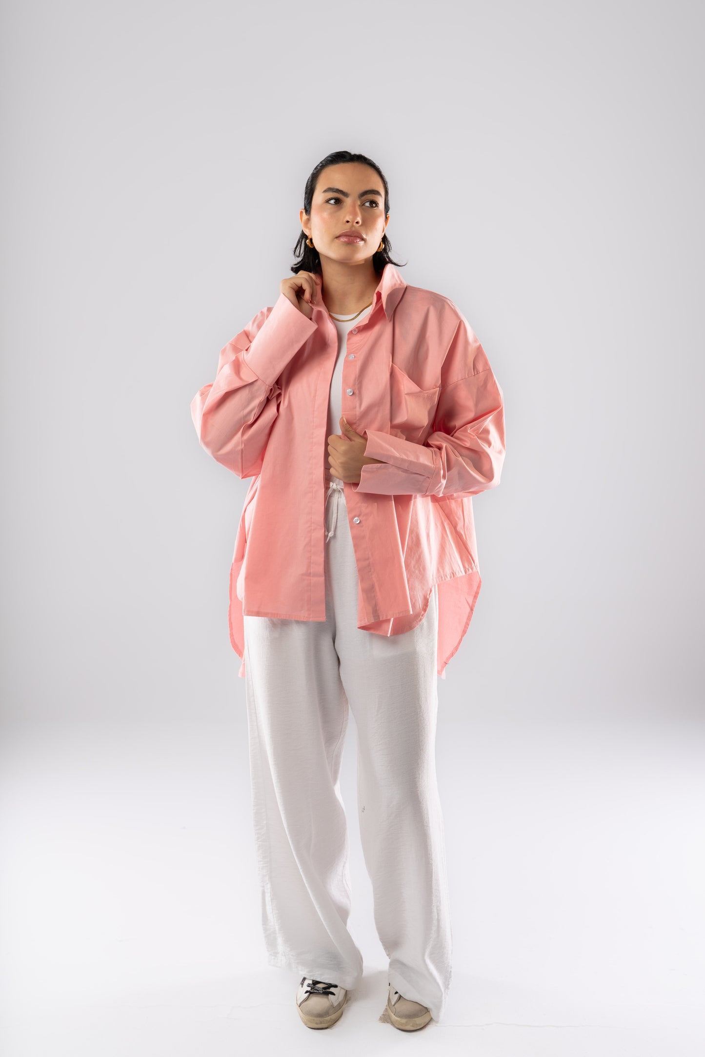 Poplin Shirt In Pink