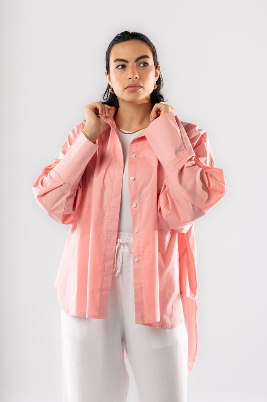Poplin Shirt In Pink