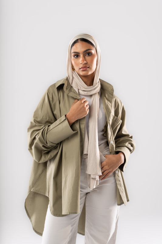 Poplin Shirt In Sage