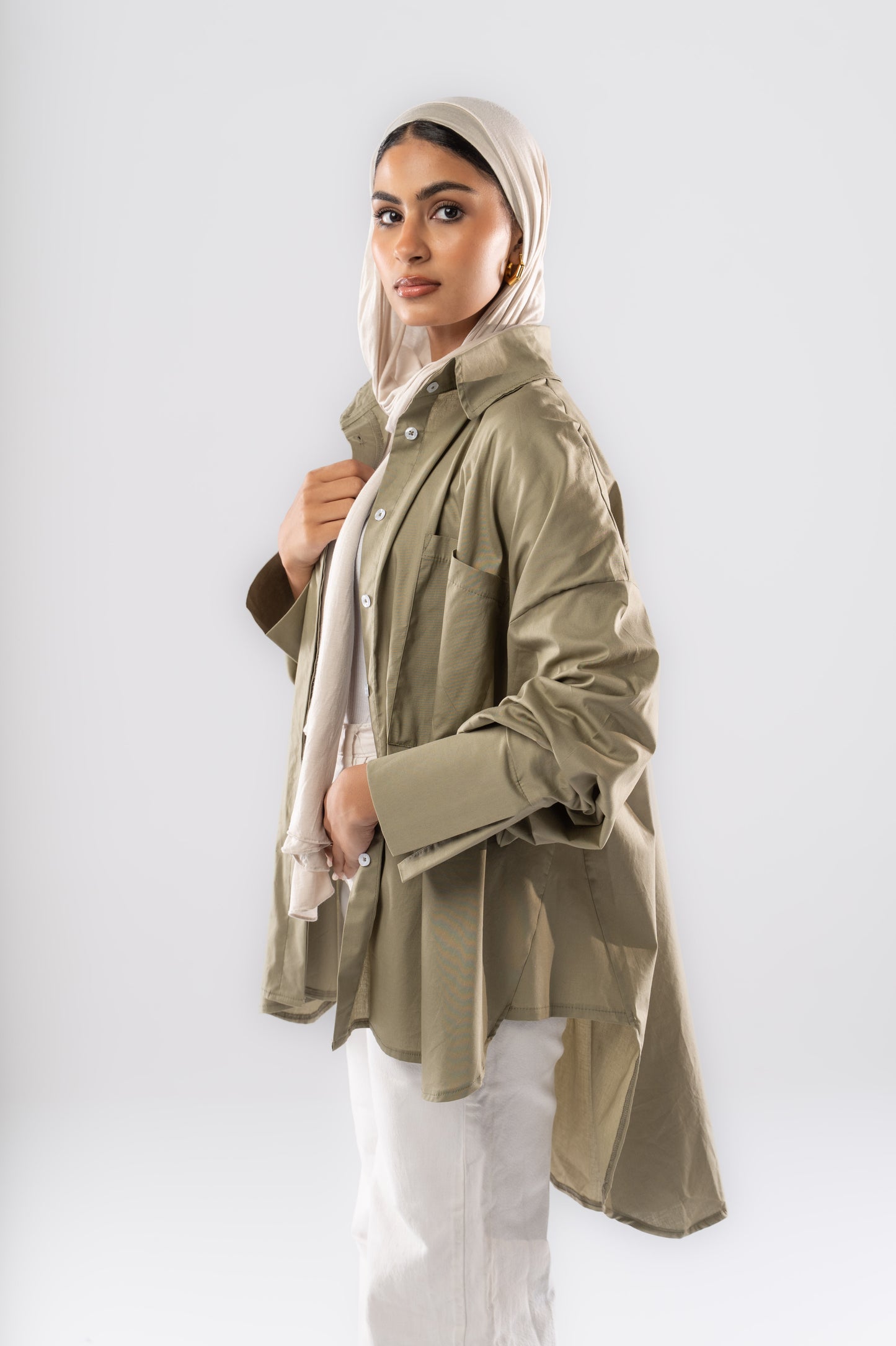 Poplin Shirt In Sage