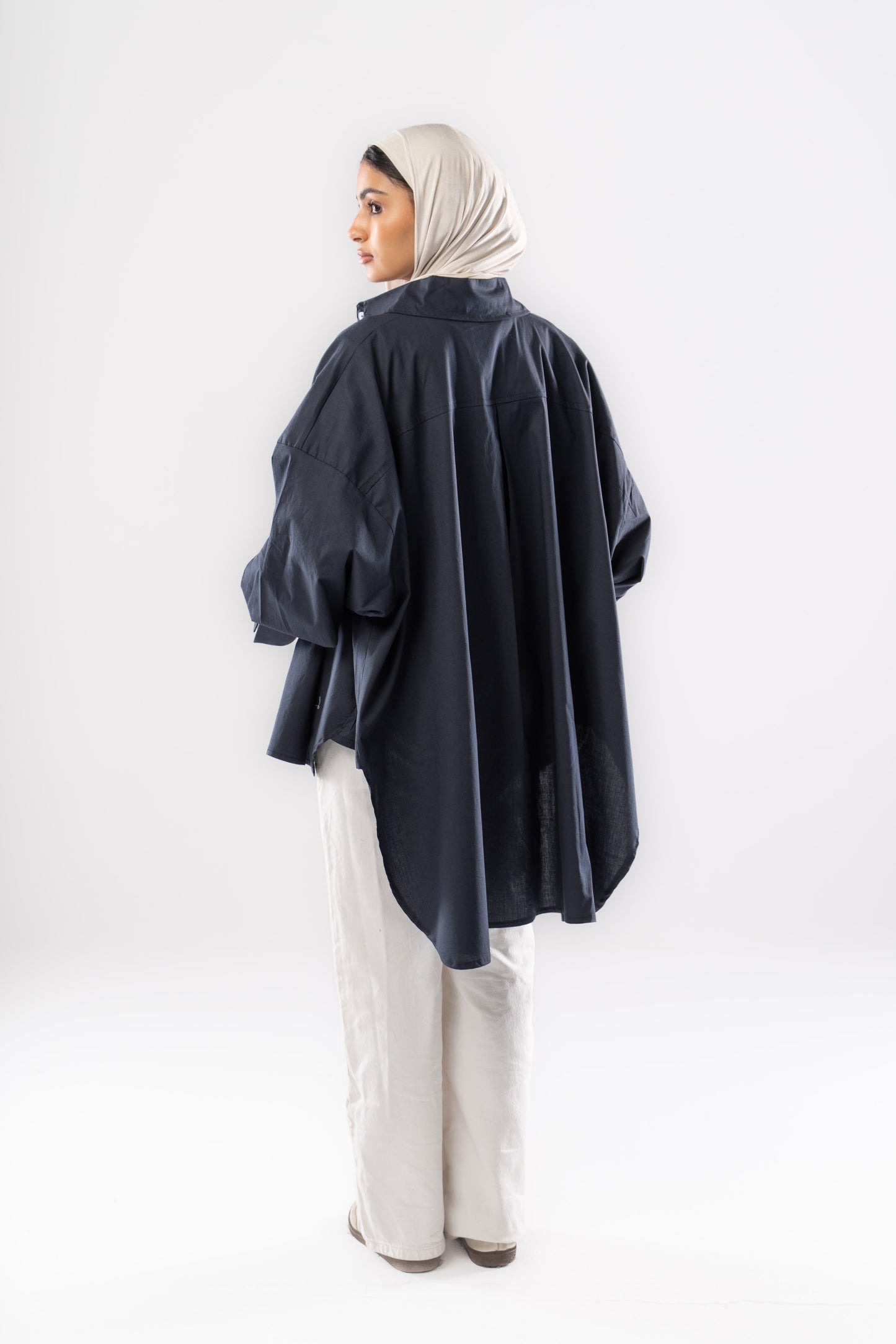 Poplin Shirt In Navy