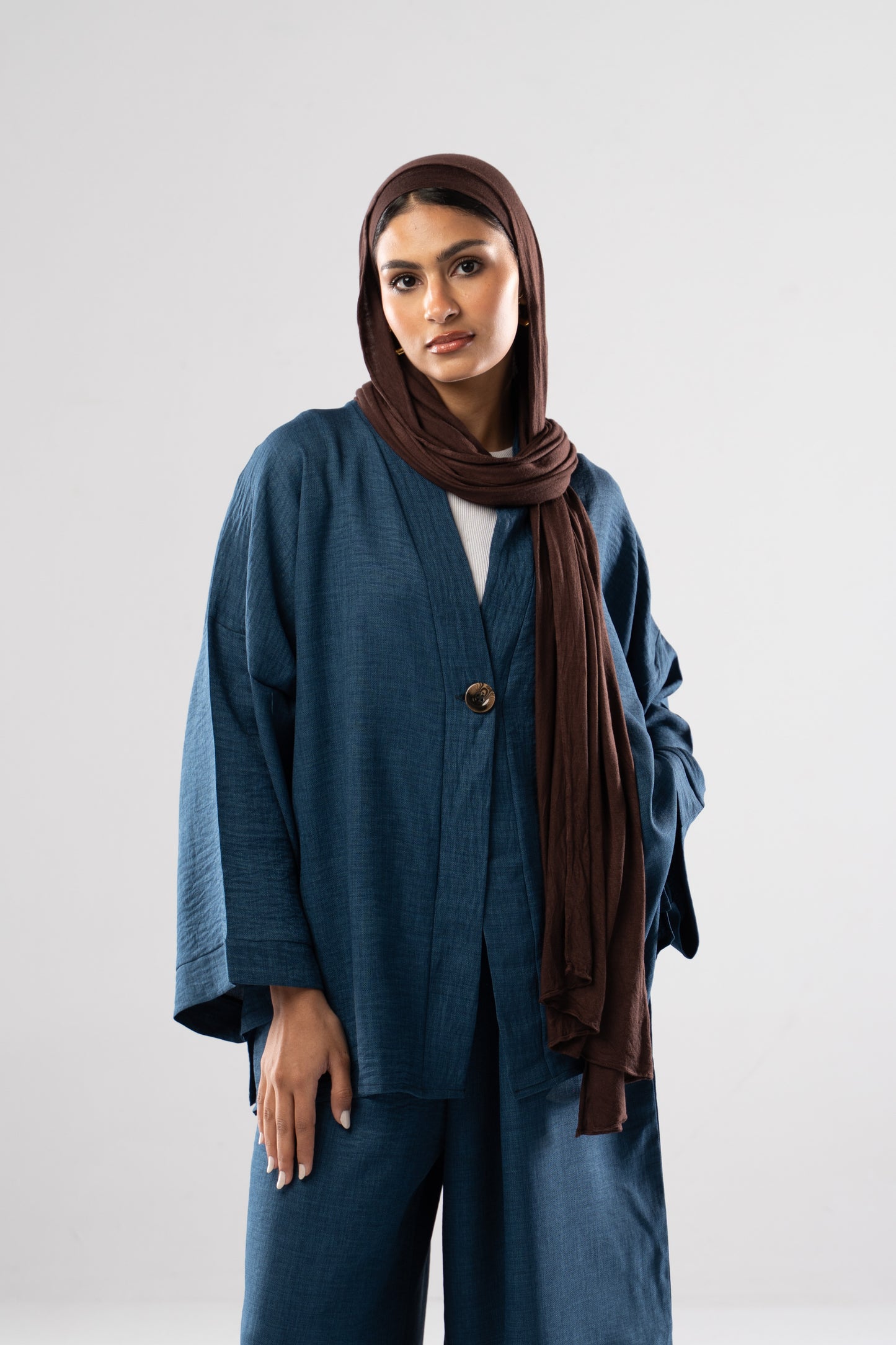 Button up set in Dark Blue