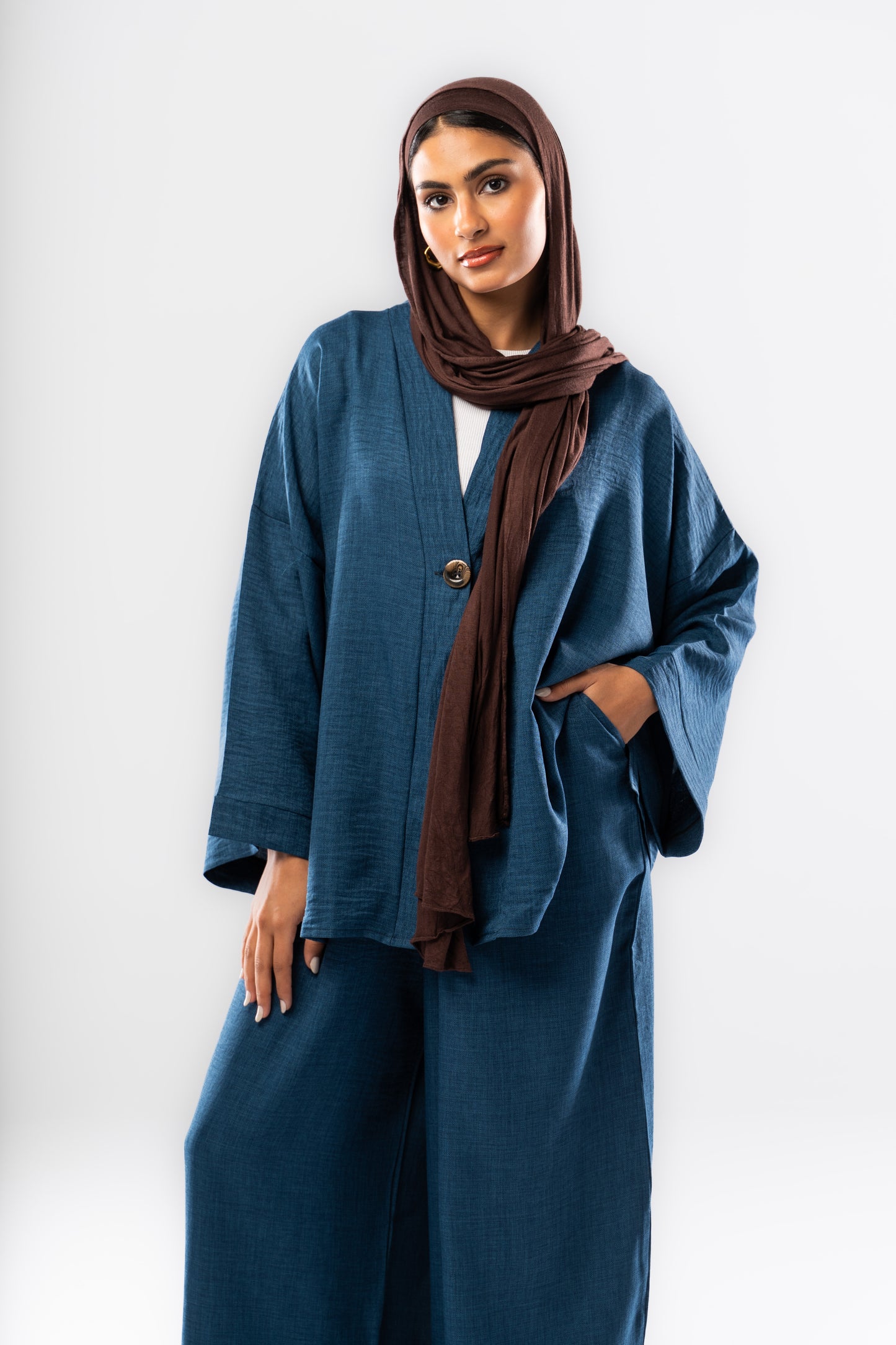 Button up set in Dark Blue