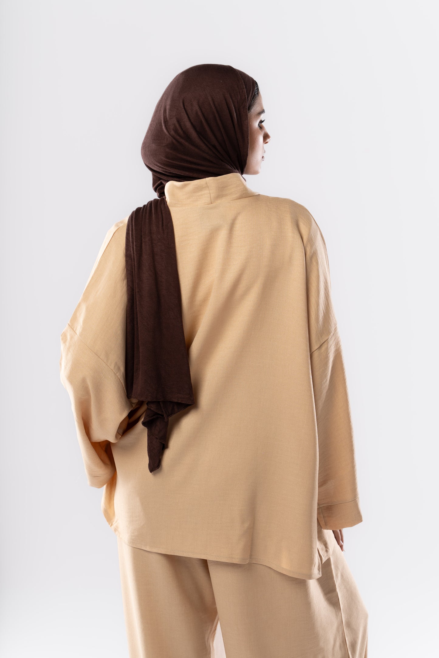 Button up set in Beige