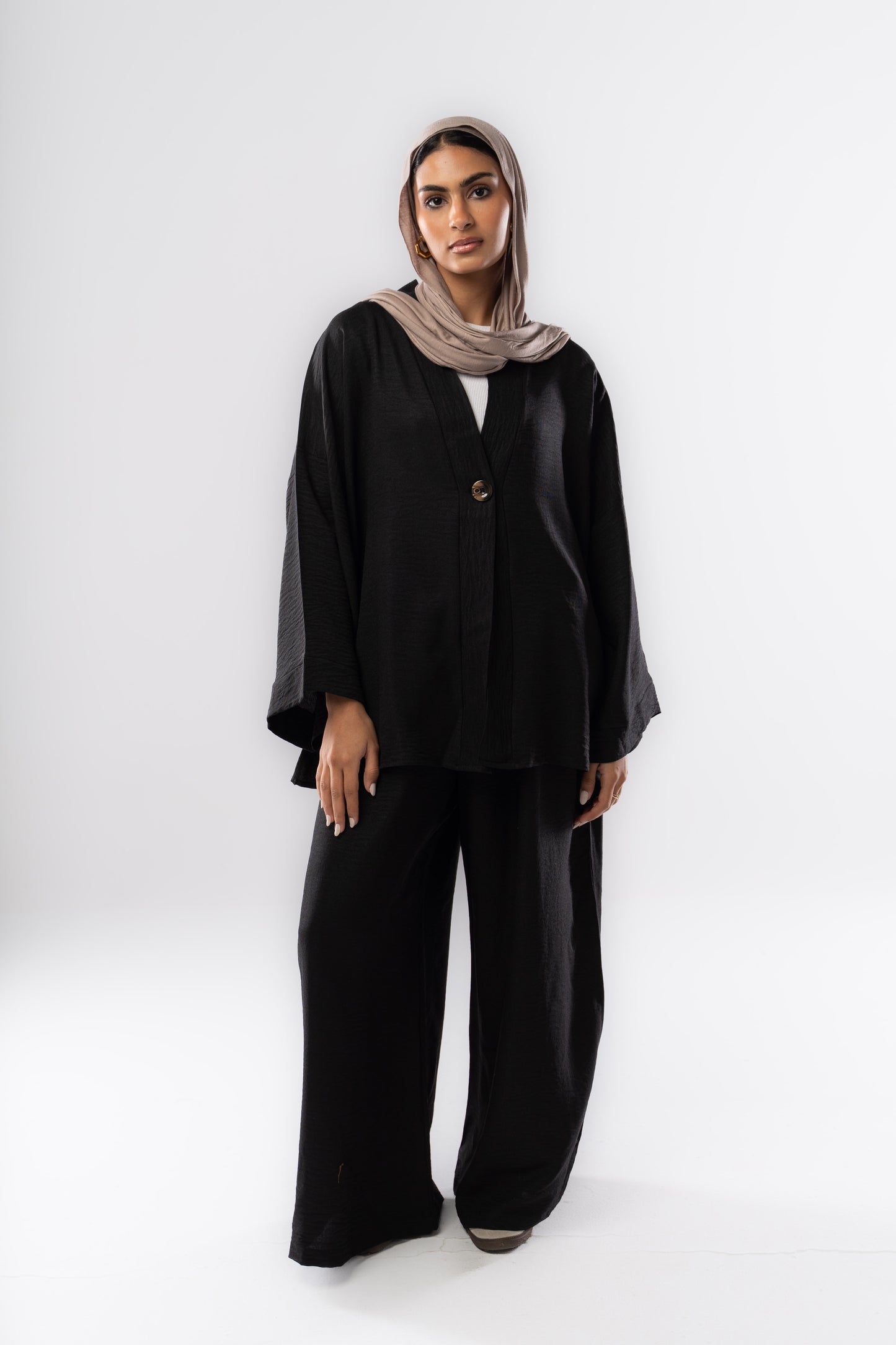 Button up set in Black