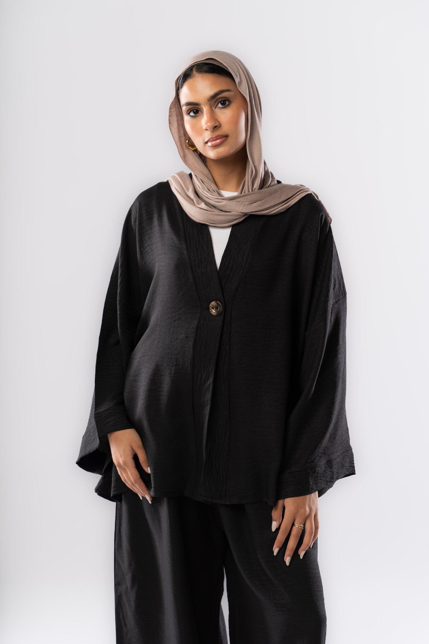 Button up set in Black