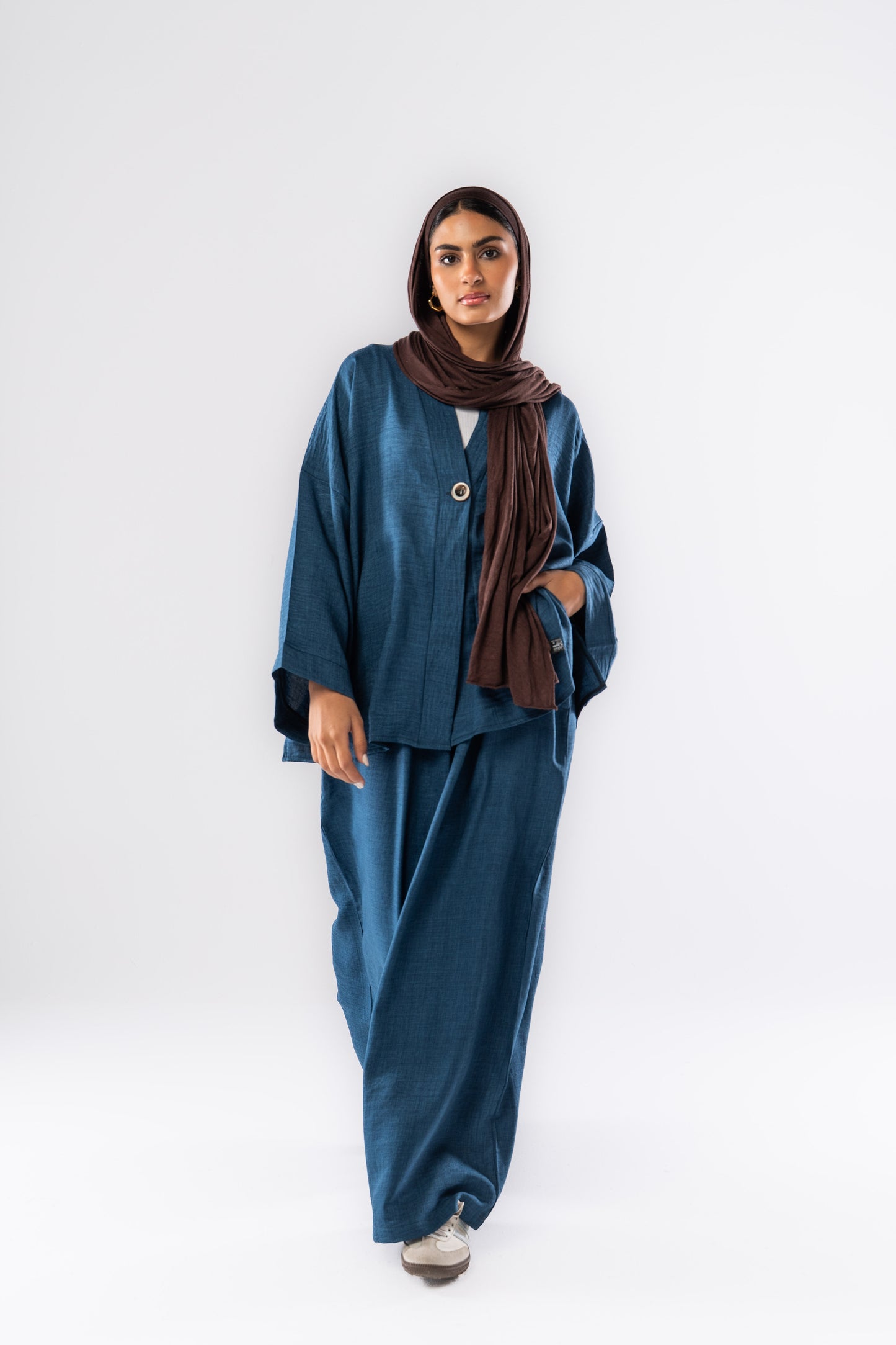 Button up set in Dark Blue