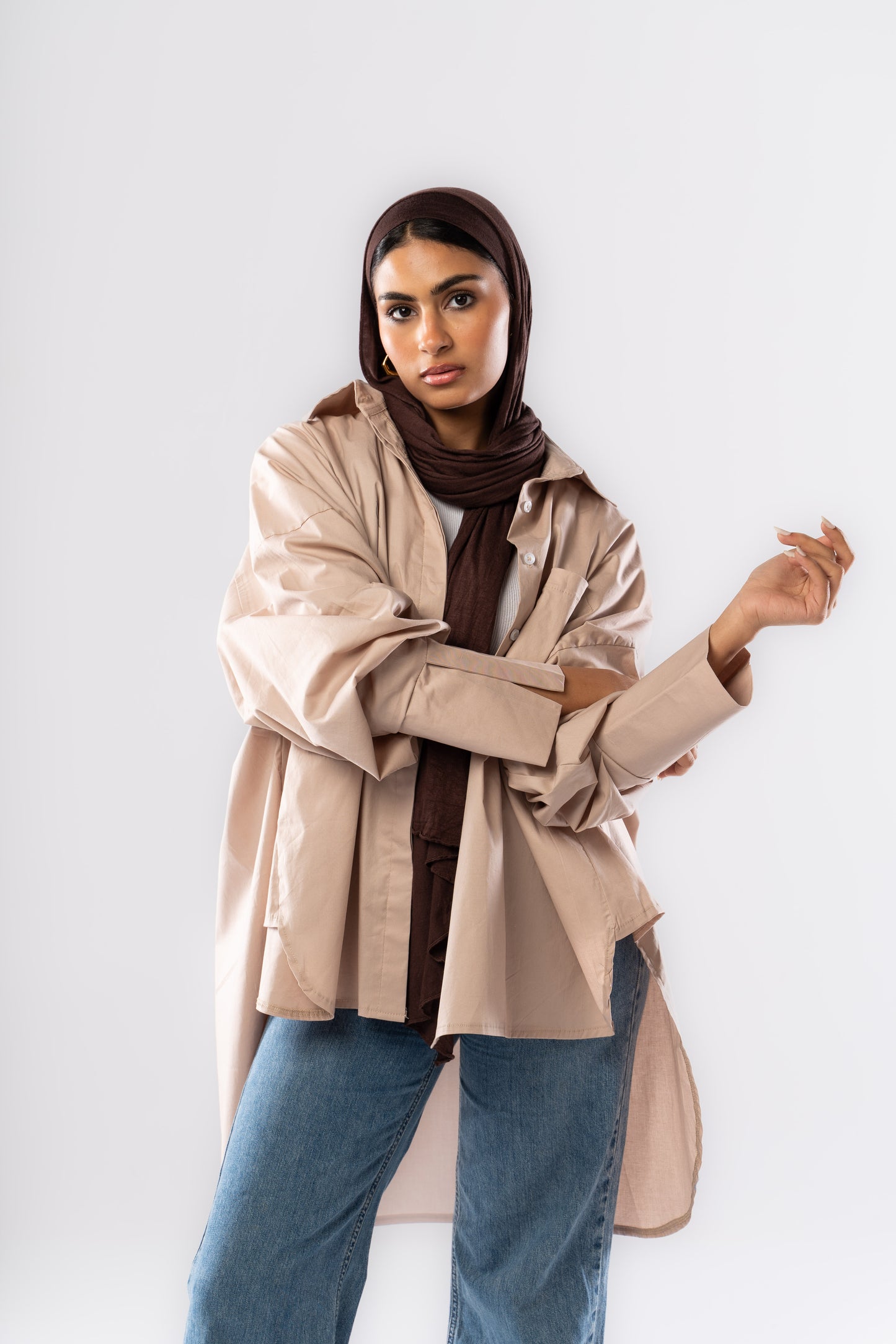 Poplin Shirt In Nude