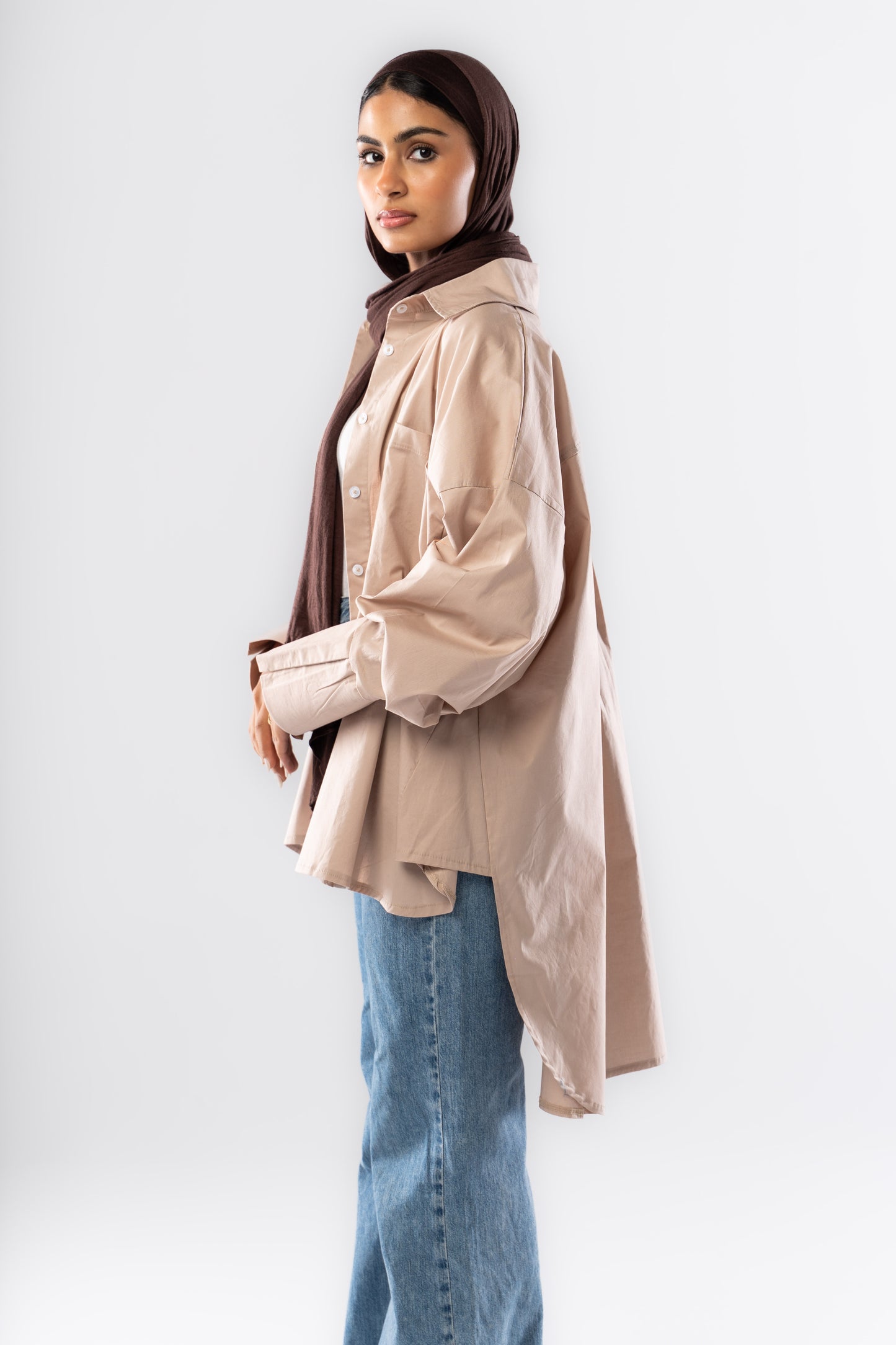 Poplin Shirt In Nude