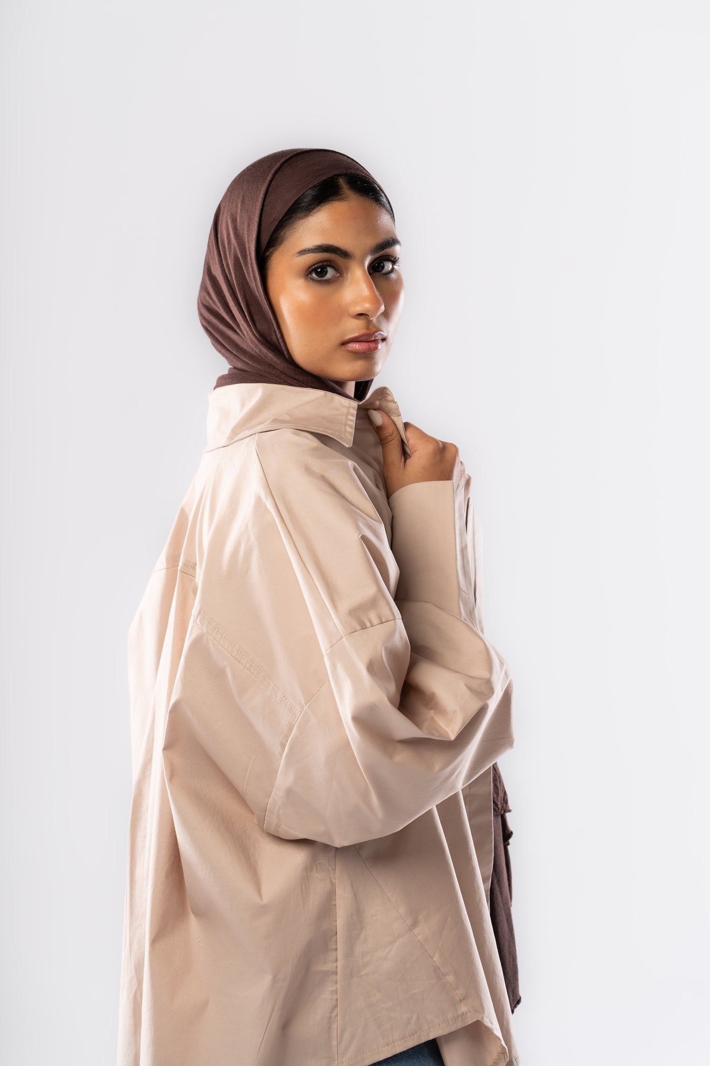 Poplin Shirt In Nude