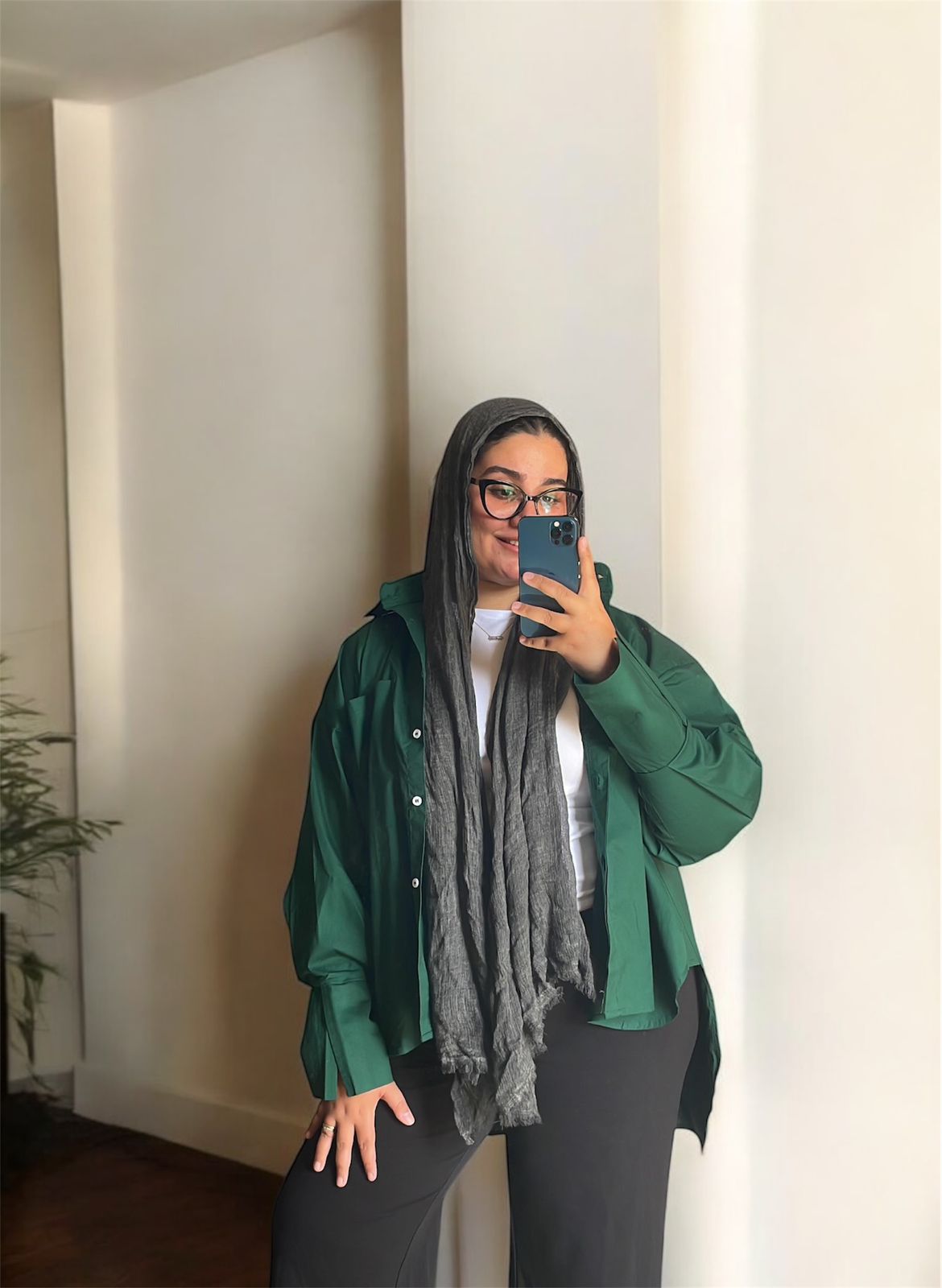 Poplin Shirt In Green