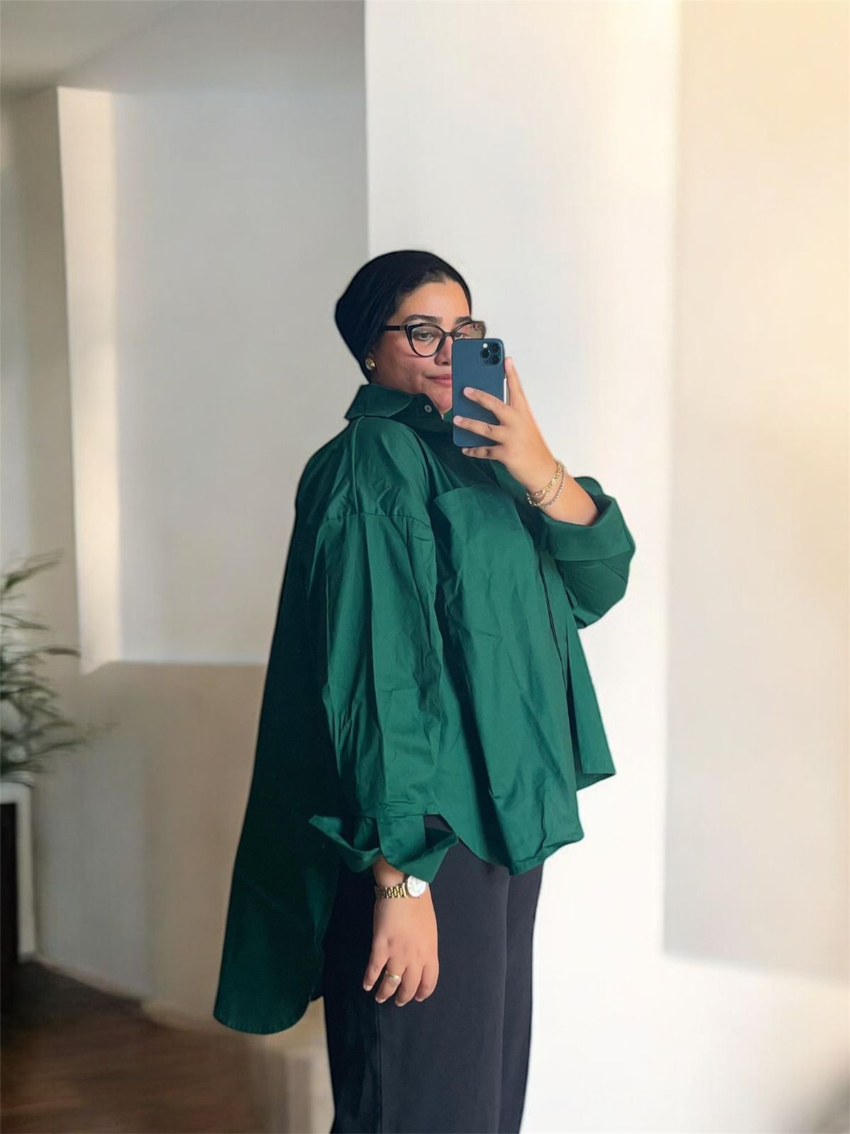 Poplin Shirt In Green