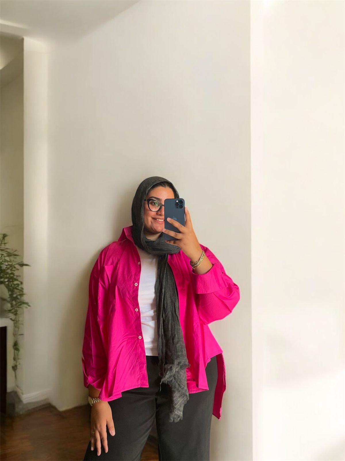 Poplin Shirt In Fushia